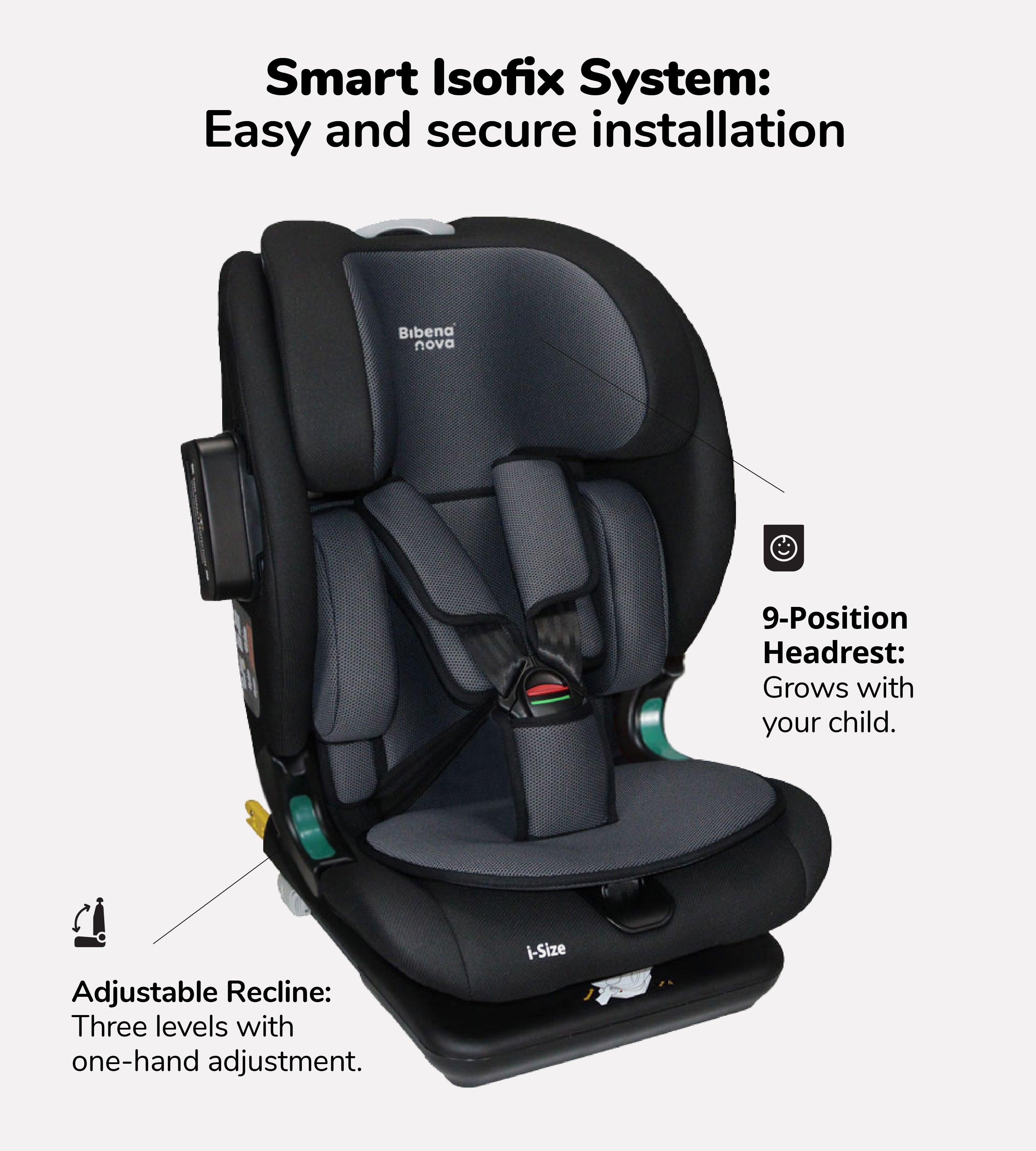 Goldfix Eco 76-150CM Child Car Seat
