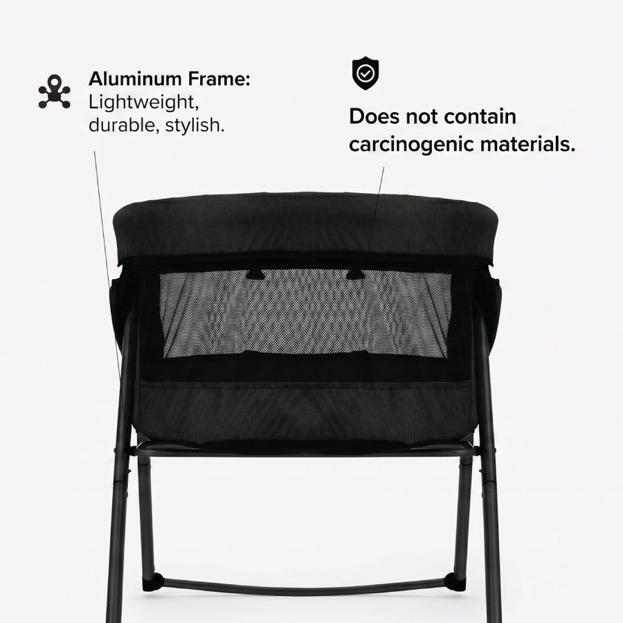 Folding Aluminum Portable Bed & Bassinet