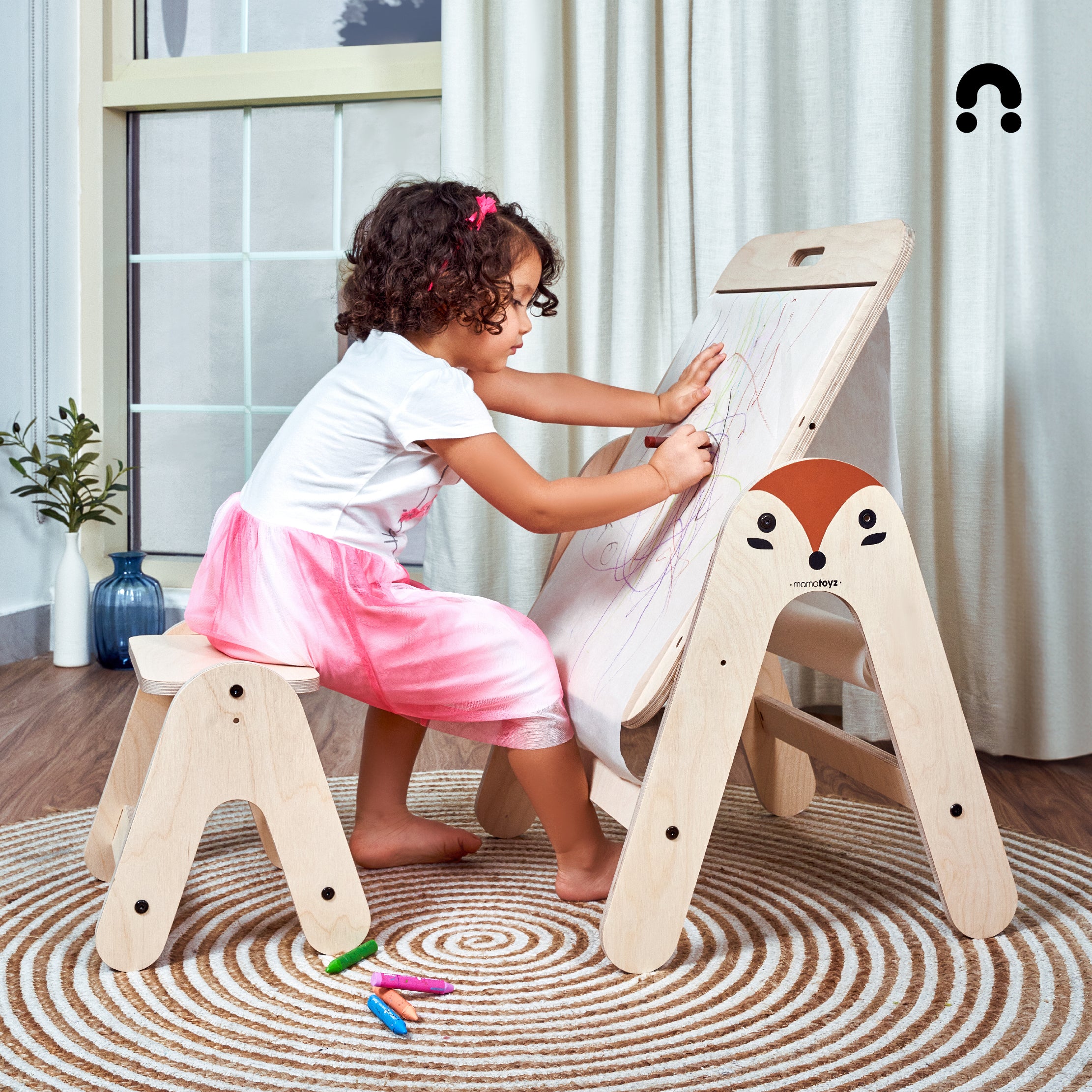 Massam Bear Activity Table And Writing Board