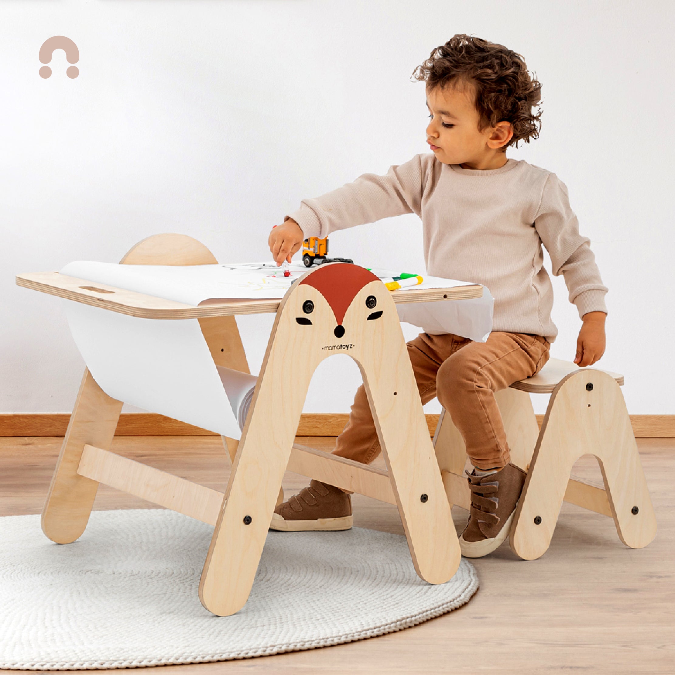 Massam Bear Activity Table And Writing Board